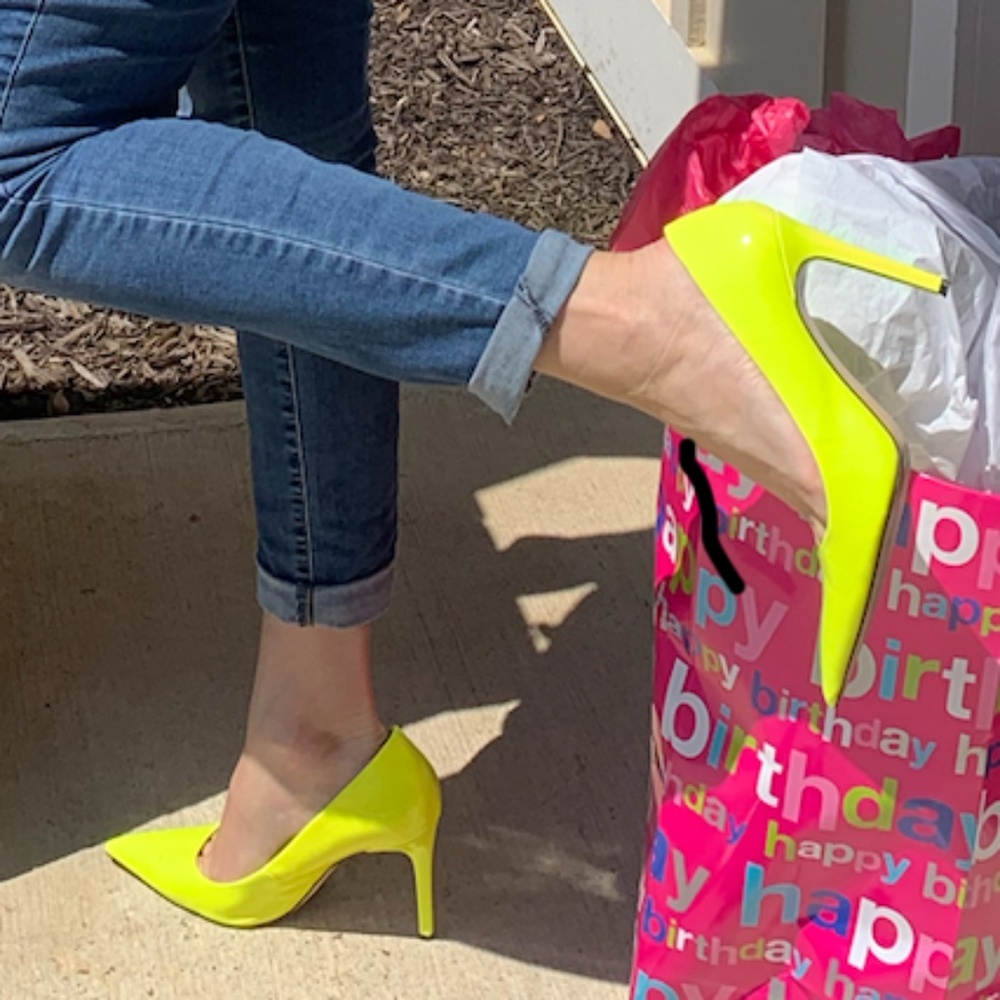 Neon heels
